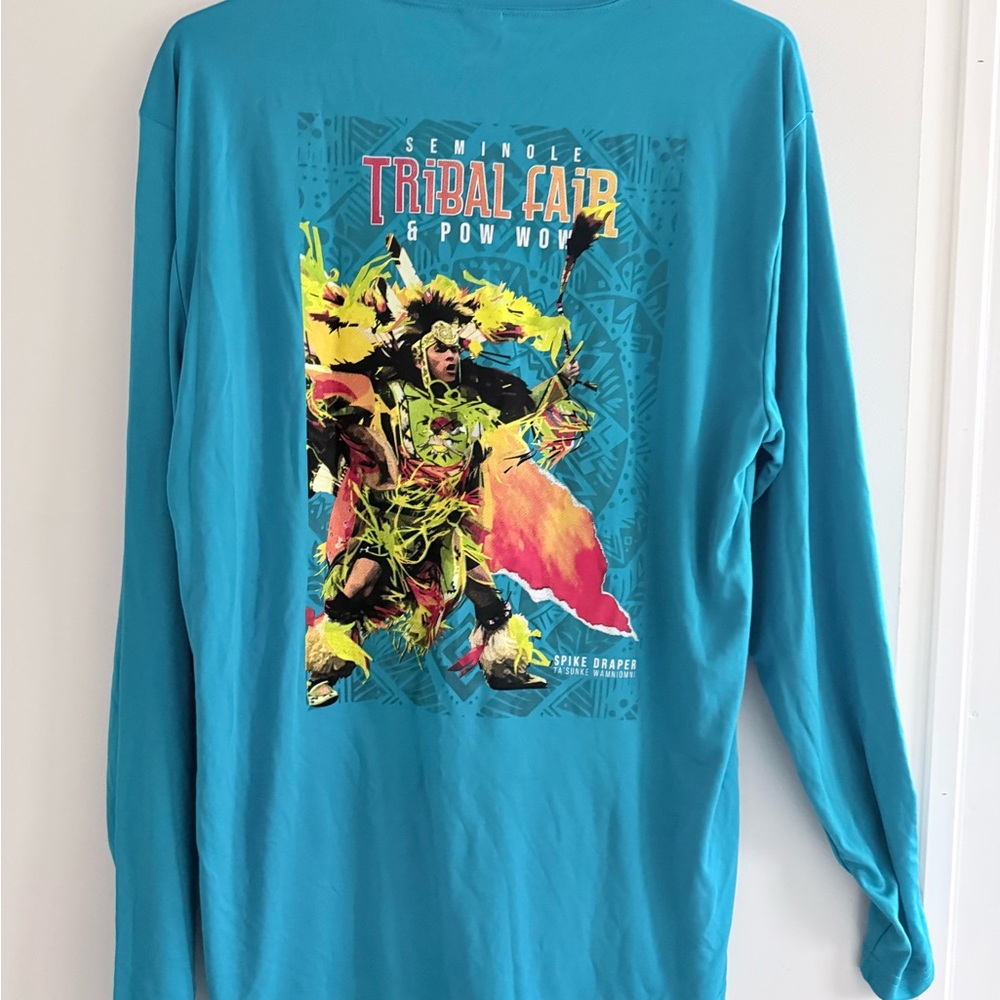 Seminole Tribe of Florida pow wow T-shirt. Men’s size medium